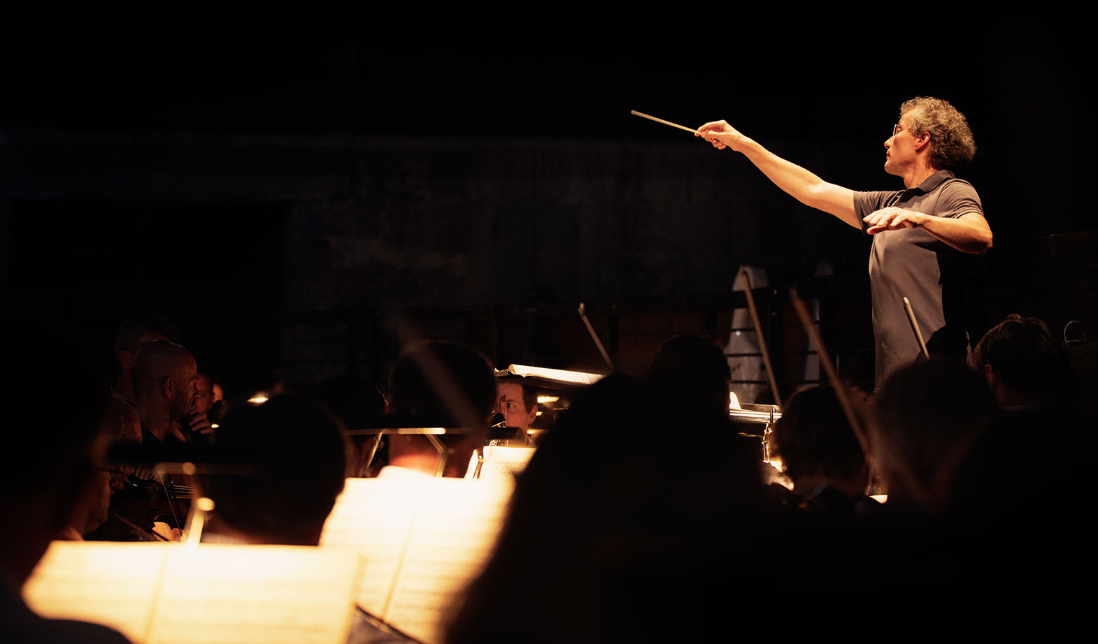 Conductor Franz Welser-Möst with the Vienna Philharmonic at the Salzburg Festival