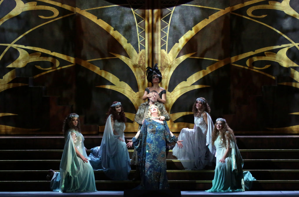 Die Ägyptische Helena at Teatro alla Scala with Franz Welser-Möst, Ricarda Merbeth, Andreas Schager, Eva Mei, Thomas Hampson u.a.staging Sven-Eric Bechtolf